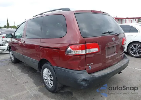 2002 Toyota Sienna Ce из США, поврежденный, VIN 4T3ZF19C22U477925